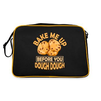Faites-moi cuire avant de pâte Pâte Cuisson Gâteau Coo - Sac Retro - noir/or - Dos
