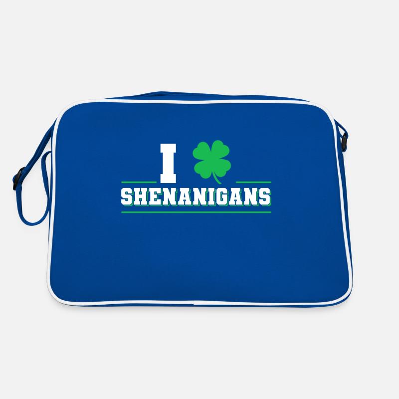 I Love Shenanigans Shamrock Irish Saint Paddy's Retro Tasche