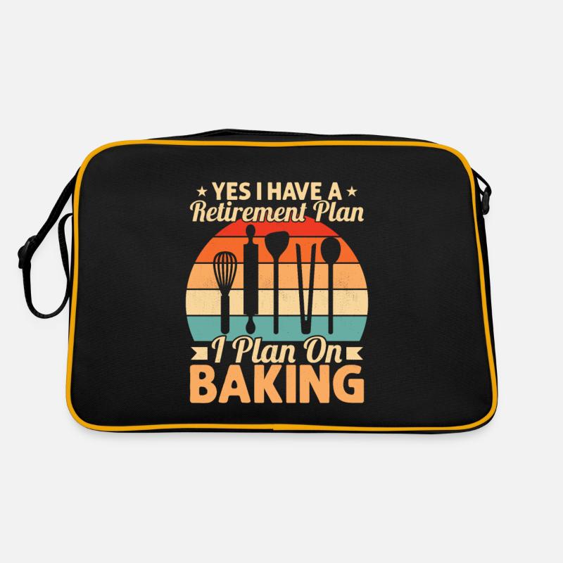 Yes I Have A Retirement Plan I Plan On Baking Cook Retro Bag