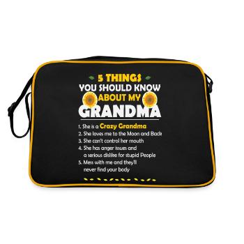5 Things You Should Know About My Grandma Grandma - Retro Bag - black/gold - Back