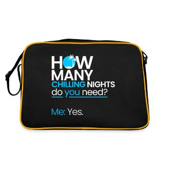 How many cool nights? - Retro Bag - black/gold - Back