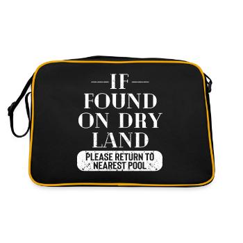 Si vous trouvez sur la terre ferme, veuillez passer au suivant - Sac Retro - noir/or - Dos