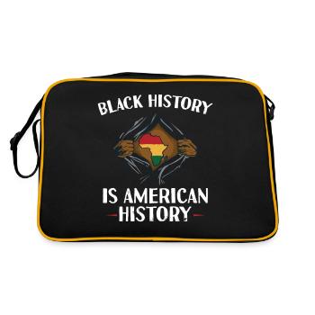 Black history is American history - Retro Bag - black/gold - Back
