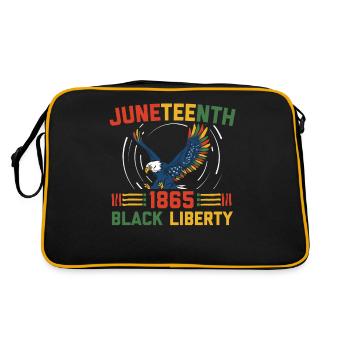 Juneteenth 1865 Black Liberty Melanated - Sac Retro - noir/or - Dos