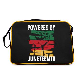 Powered By Juneteenth Proud Melanated - Retro Bag - black/gold - Back