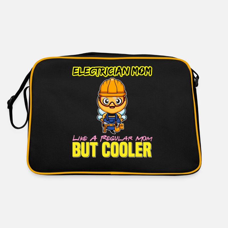Maman électricienne comme une maman régulière mais plus cool Sac Retro