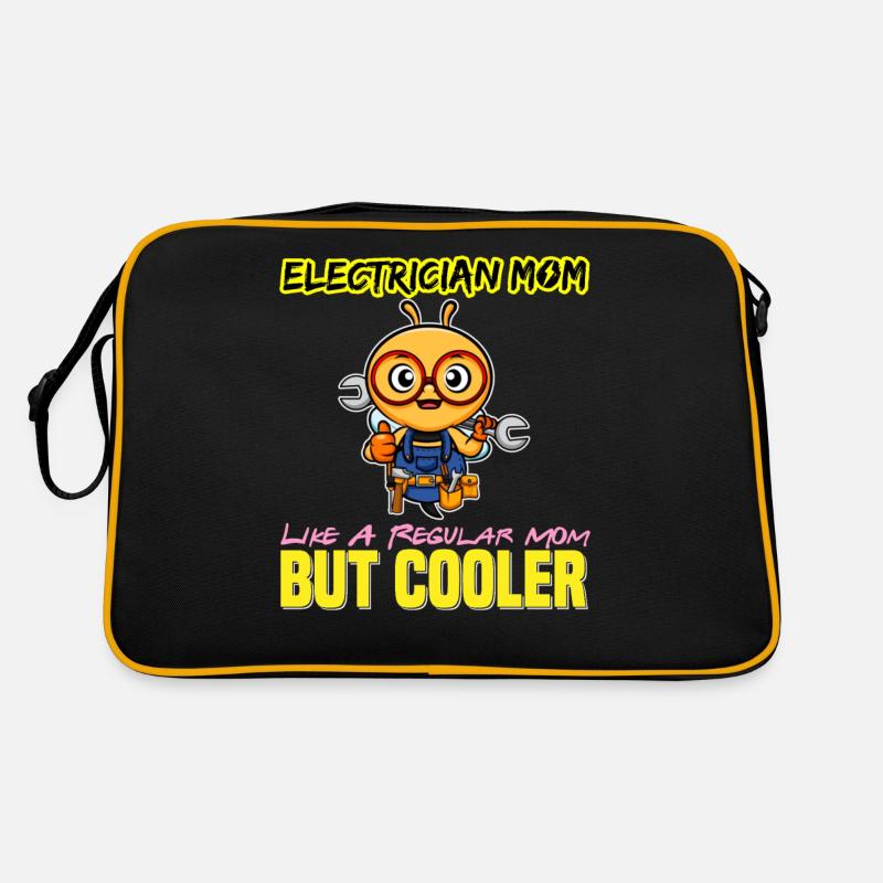 Maman électricienne comme une maman régulière mais plus cool Sac Retro