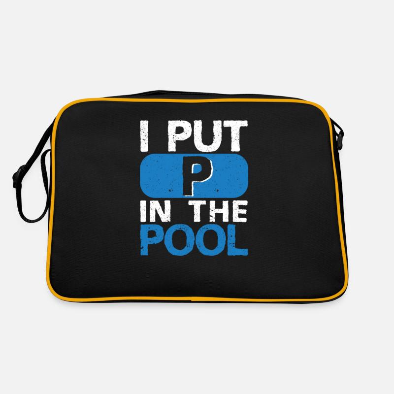 J’ai mis P dans la piscine drôle d’eau de baignade de plage Sac Retro