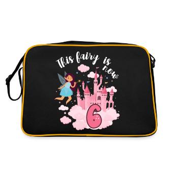 Cette fée est maintenant 6 Magic Castle 6. - Sac Retro - noir/or - Dos