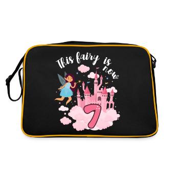 Cette fée est maintenant 7 Magic Castle 7. - Sac Retro - noir/or - Dos
