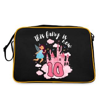 Cette fée est maintenant 10 Magic Castle 10. - Sac Retro - noir/or - Dos