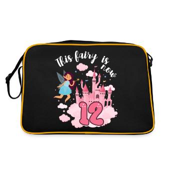 Cette fée est maintenant 12 Magic Castle 12. - Sac Retro - noir/or - Dos