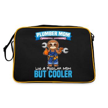 Maman plombière comme une maman régulière mais plus cool - Sac Retro - noir/or - Dos