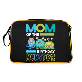 Mère du monstre d’anniversaire Frères et sœurs de la famille - Sac Retro - noir/or - Dos
