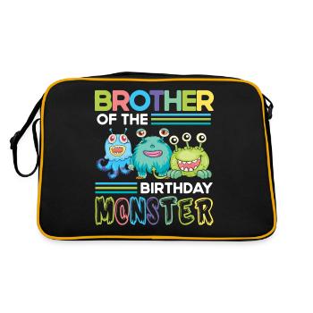 Frère de la famille des monstres d’anniversaire frères et sœurs - Sac Retro - noir/or - Dos