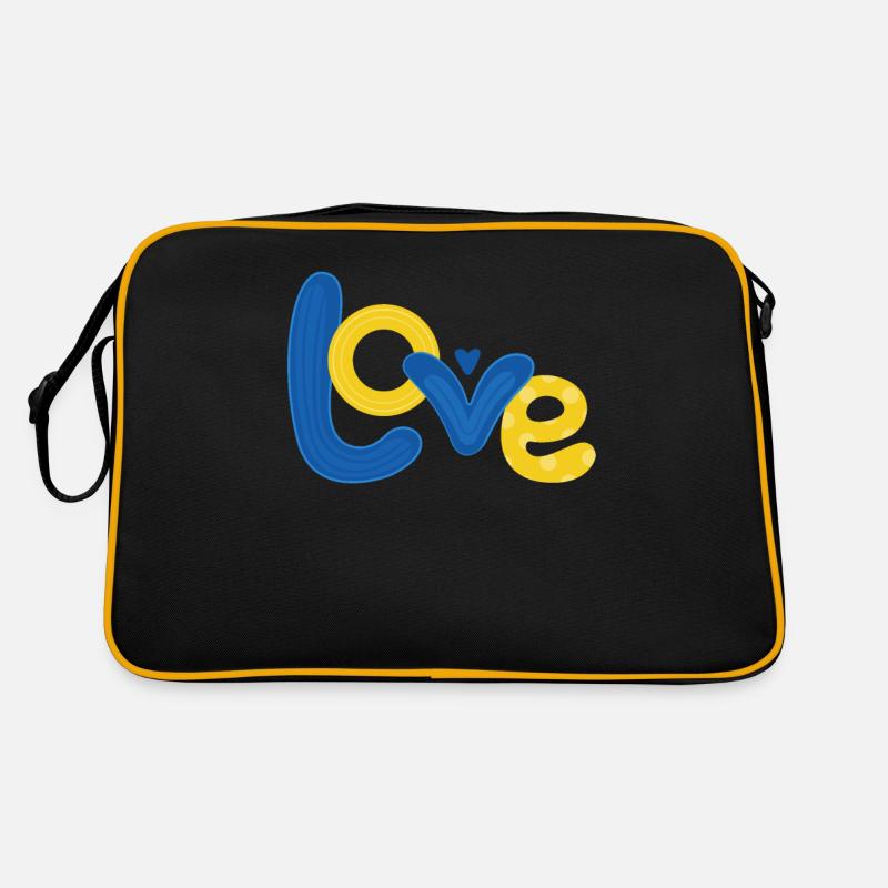 Stand with Ukraine Peace No War Retro Tasche