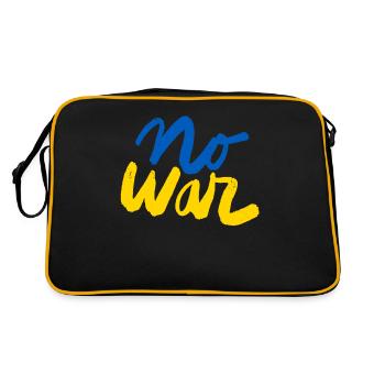 Soutenez l’Ukraine, la paix et non la guerre - Sac Retro - noir/or - Dos