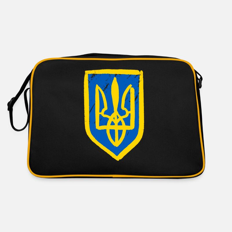 Stand with Ukraine Peace No War Retro Tasche