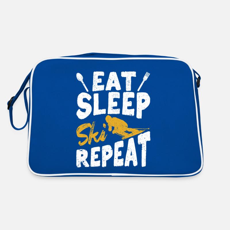 Food Sleeping Skiing Repetition Skiing Retro Bag