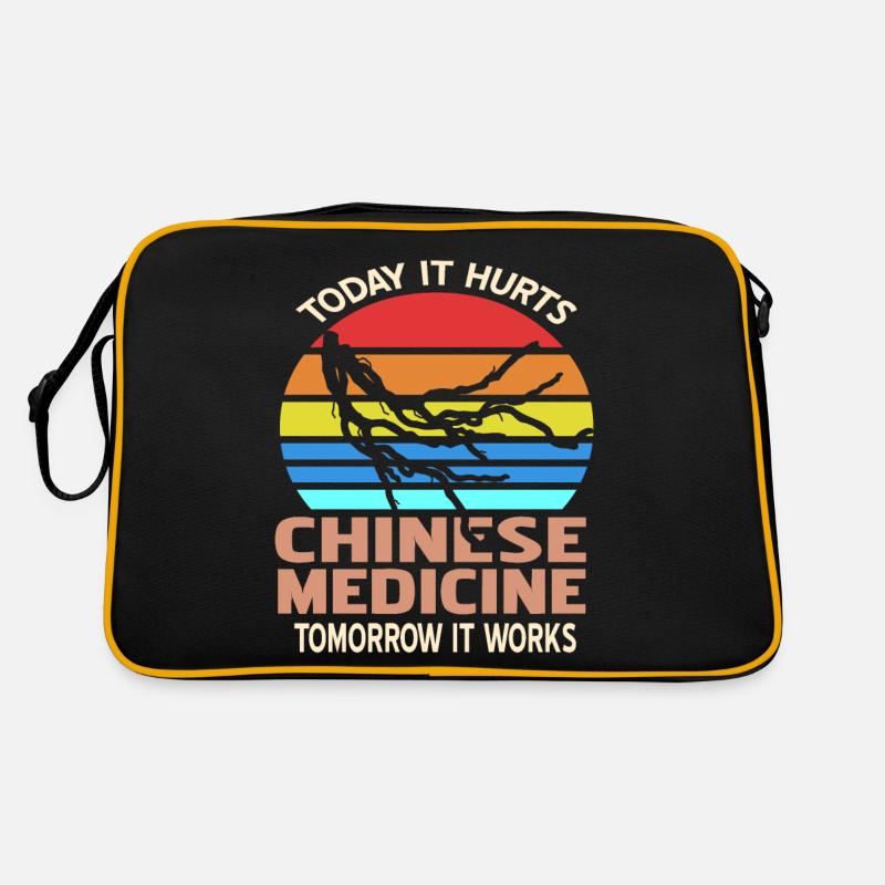 Today It Hurts Tomorrow It Works Chinese Medicine Retro Bag