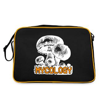 Mycology Retro Fungus Mycology Lover T-Shirt - Retro Bag - black/gold - Back