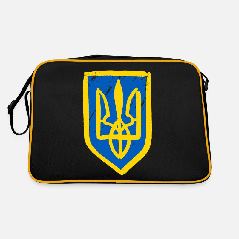 Stand with Ukraine Peace No War Retro Tasche