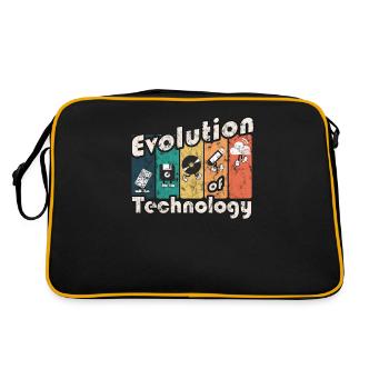 Evolution of Technology - Retro Bag - black/gold - Back