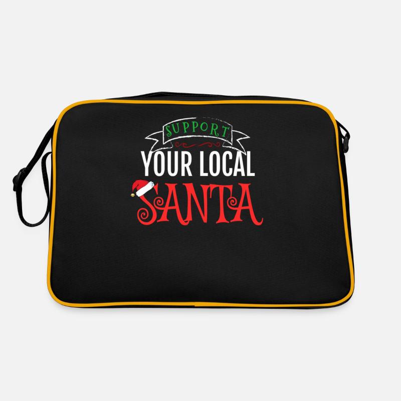 Soutenez votre pyjama de Noël local Sac Retro