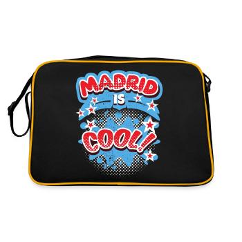 Madrid Espagne, dire Madrid-est-cool - Sac Retro - noir/or - Dos