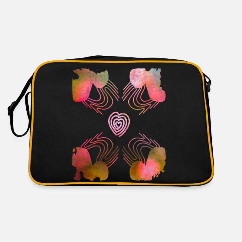 Saint-Valentin, Coeur, Mariage, Mariage, Romantique Sac Retro