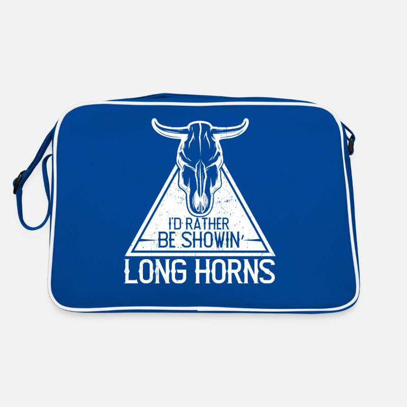 Id Rather Be Shown Horns Retro Bag