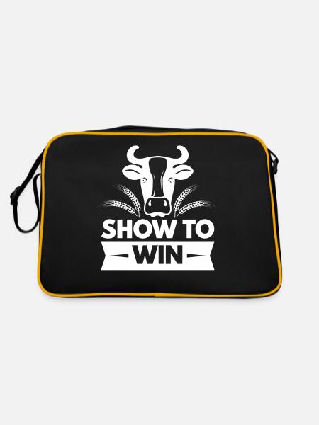 Cattle Show To Win - Retro Bag - black/gold - Back