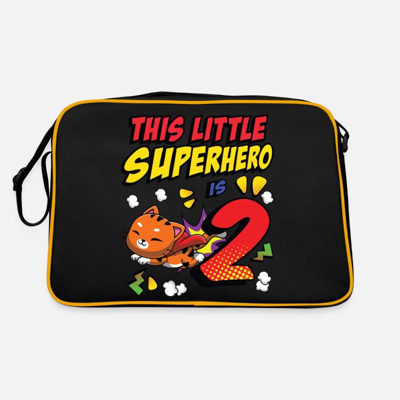 Ce petit super-héros est 2 propriétaires de chat 2. Sac Retro