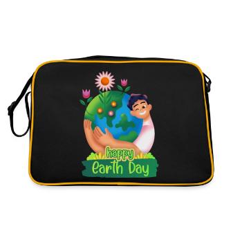 International Earth Day - Retro Bag - black/gold - Back