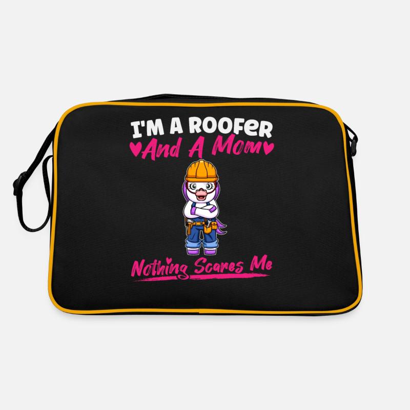 I'm A Roofer And A Mom Nothing Scares Me Retro Tasche
