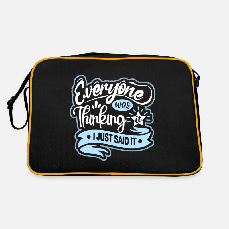 Funny saying, mind reading Retro Bag