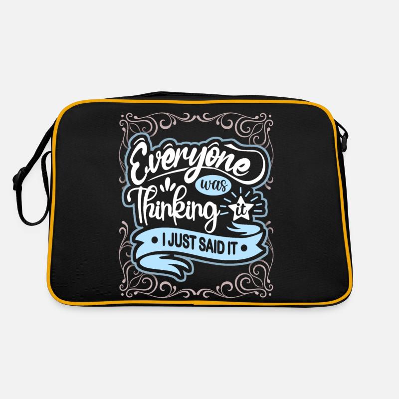 Dicton, lecture de l’, typographie de style vintage Sac Retro