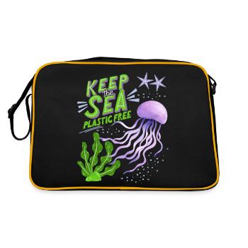 EC internal market, free movement of goods, free movement of persons, free movement of persons, right of establishment - Retro Bag - black/gold - Back