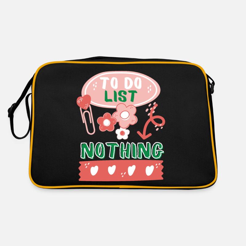 To-Do-List, To-Do-Liste, Liste, Erledigungsliste Retro Tasche