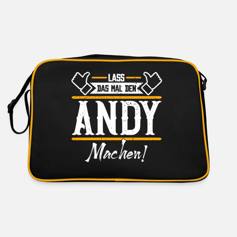 Andy Geschenkidee Geschenk Geburtstag Retro Tasche