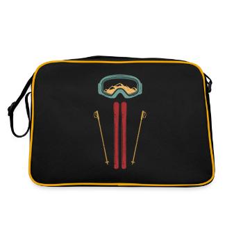 Matériel de ski Amateurs de ski Amateurs de sports d’hiver - Sac Retro - noir/or - Dos
