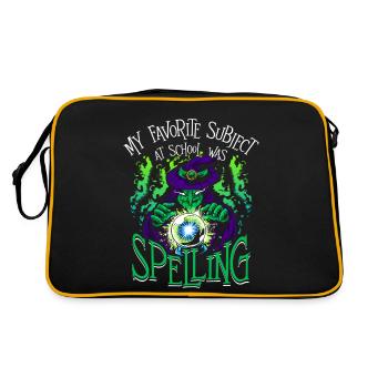 Ma matière préférée à l’école était - Sac Retro - noir/or - Dos