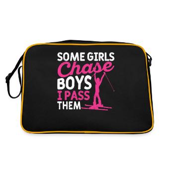 Certaines filles chassent les garçons Je skie - Sac Retro - noir/or - Dos
