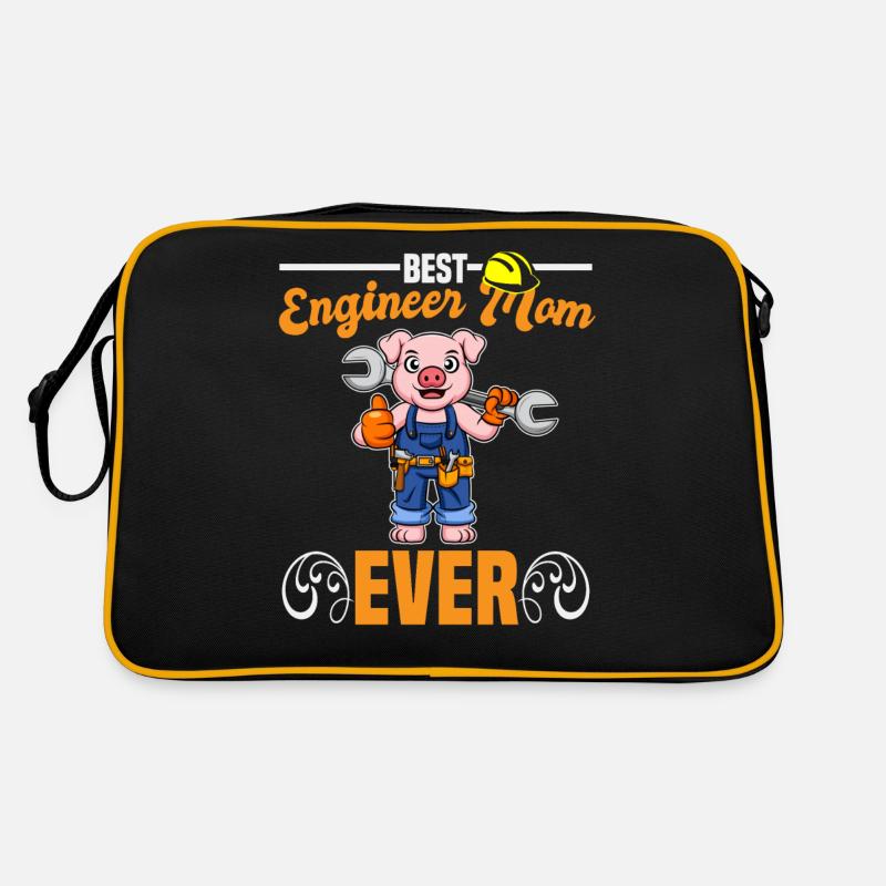 Best Engineer Mom Ever Construction Worker Mommy Retro Bag