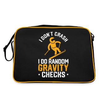 I don't crash, I do random - Retro Bag - black/gold - Back