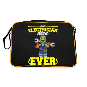 Best Electrician Mom Ever Electronic Technician - Retro Bag - black/gold - Back