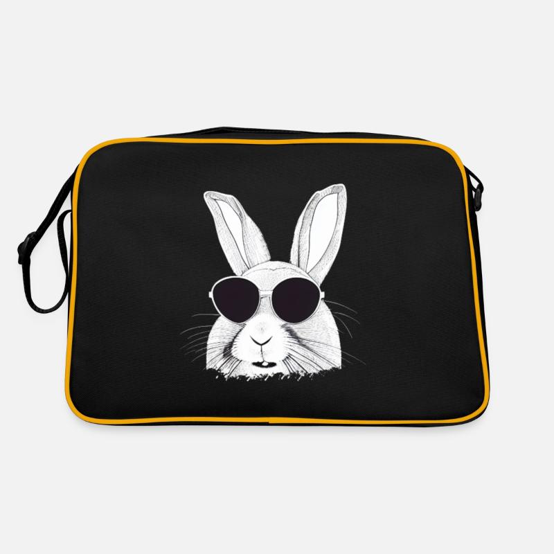 Rabbit Pet Pet Cool Lunettes de soleil Design Sac Retro