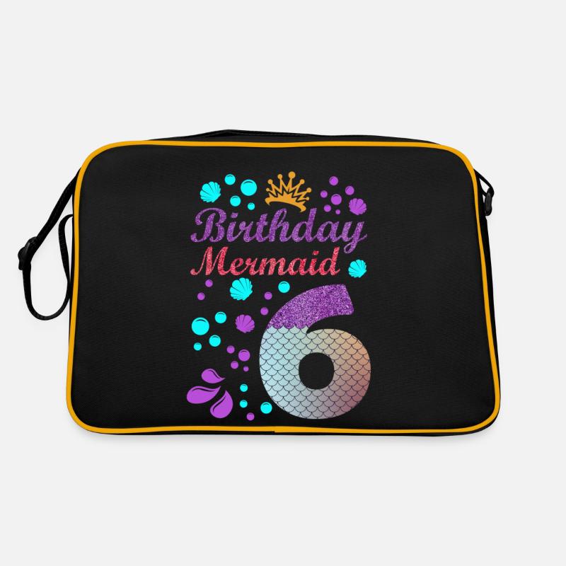 Birthday Mermaid 6 Shell Summer Vibe 6 Retro Bag