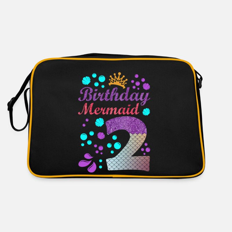 Birthday Mermaid 2 Shell Summer Vibe 2nd Retro Bag