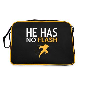 PAS DE FLASH !! - Sac Retro - noir/or - Dos